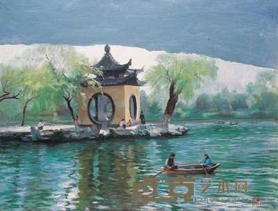 王霞 春水瘦西湖 60×80cm